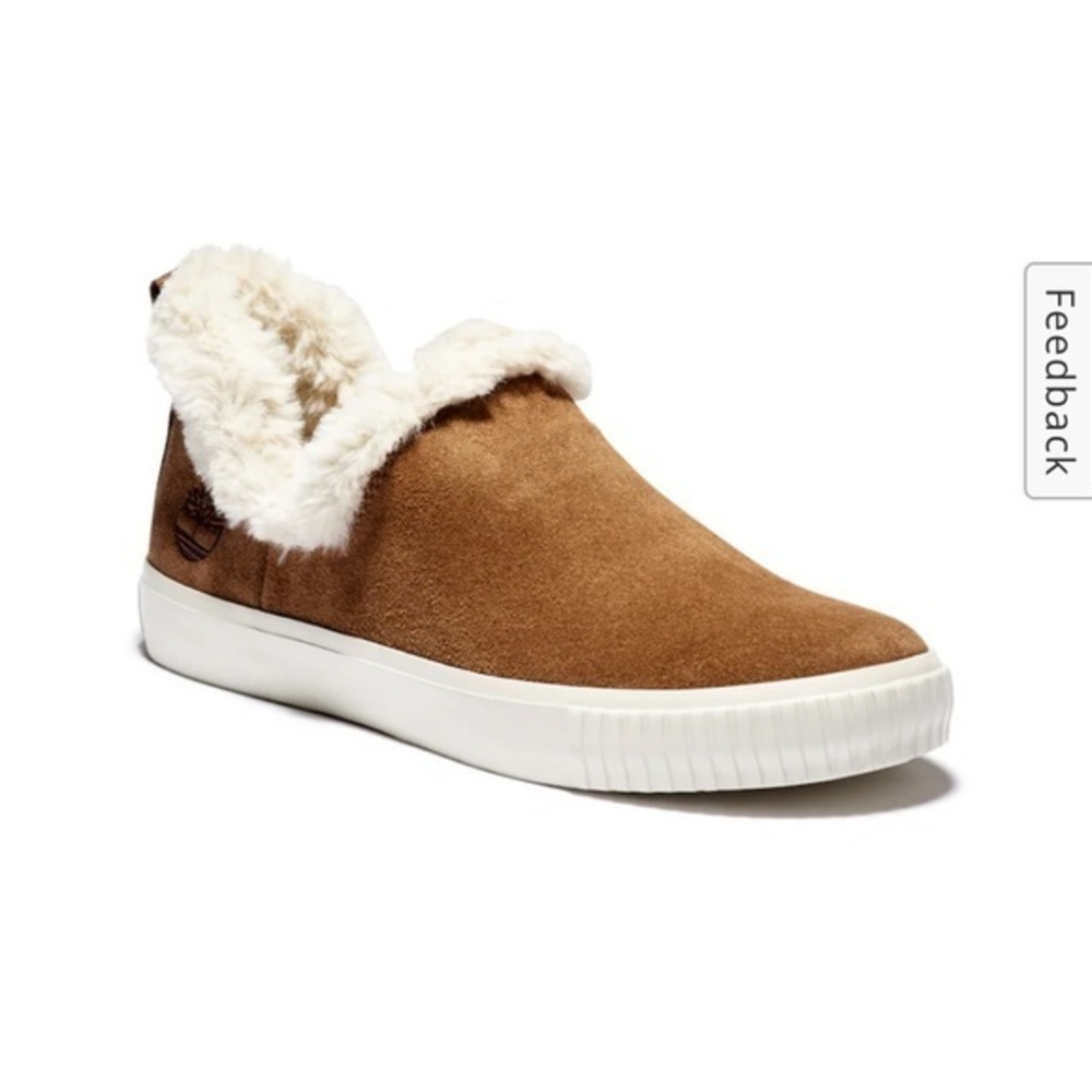 Timberland Skyla Bay Slip On Brown Suede Sherpa Lined Shoes